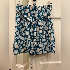 NWT! LOFT Teal Printed Skirt, size S